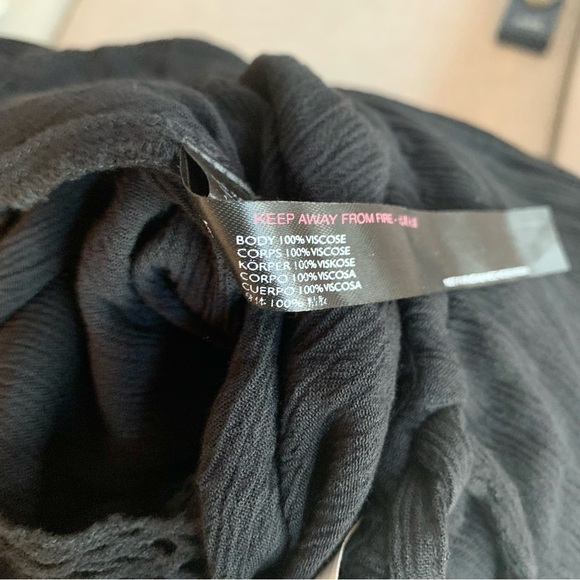 FREE PEOPLE Black Greek Goddess Strong Statement Thigh Slits Maxi Dress - Picture 14 of 15